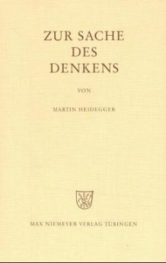 Cover Zur Sache des Denkens