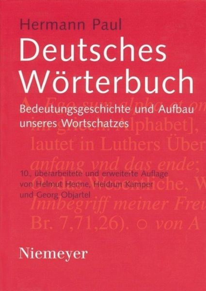 Deutsches Wörterbuch von Hermann Paul portofrei bei bücher.de bestellen
