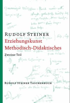 Erziehungskunst, Methodisches - Didaktisches - Steiner, Rudolf