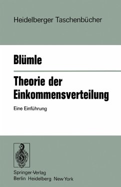 Theorie der Einkommensverteilung - Blümle, G.