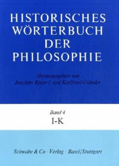 Cover Historisches Wörterbuch der Philosophie (HWPH). Band 4, I-K / Historisches Wörterbuch der Philosophie Bd.4