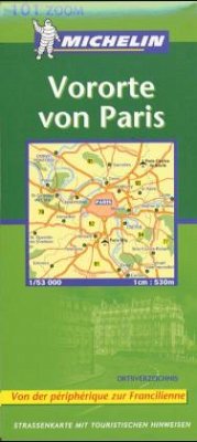 Cover Michelin Karte Vororte von Paris. Outskirts of Paris. Aglomeracion de Paris