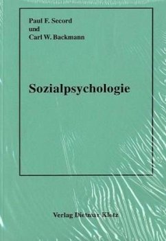 Sozialpsychologie - Secord, Paul F.; Backman, Carl W.