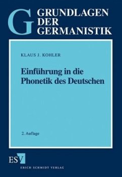 Einführung in die Phonetik des Deutschen - Kohler, Klaus J.