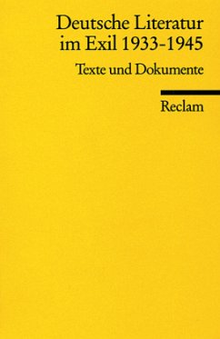 Deutsche Literatur im Exil 1933-1945 - Winkler, Michael (Hrsg.)