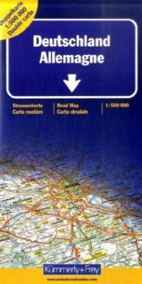 Cover Kümmerly+Frey Karte Deutschland, Doppelkarte. Allemagne, Double carte / Germany, Double map / Germania, Carta doppia