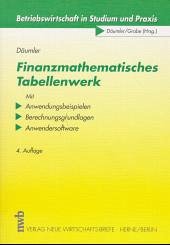 Cover Finanzmathematisches Tabellenwerk, m. CD-ROM