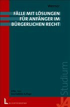 Cover Fälle mit Lösungen für Anfänger im Bürgerlichen Recht