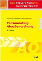 Fallsammlung Abgabenordnung - Andrascek-Peter, Ramona / Braun, Wernher