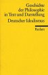 Geschichte der Philosophie in Text und Darstellung / Der deutsche Idealismus