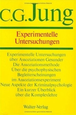 Experimentelle Untersuchungen / Gesammelte Werke Bd.2 - Jung, Carl G.