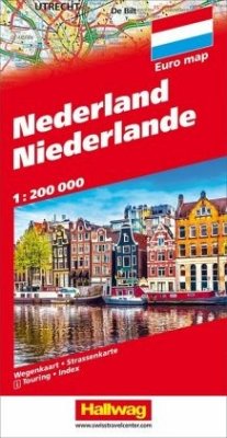 Niederlande; Nederland; Netherlands; Pays-Bas/Hallwag Straßenkarten