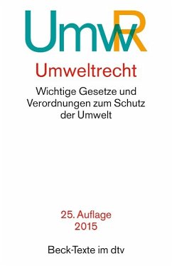 Umweltrecht (UmwR). Sonderausgabe