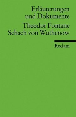 Theodor Fontane 'Schach von Wuthenow' - Fontane, Theodor / Wagner, Walter / Tanzer, Harald (Überarb.)