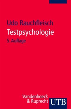 Testpsychologie - Rauchfleisch, Udo