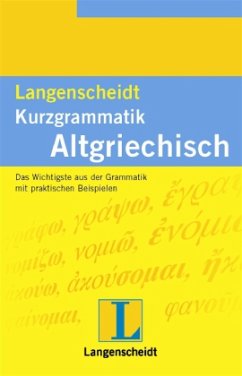 Cover Langenscheidt Kurzgrammatik Altgriechisch