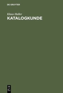 Katalogkunde - Haller, Klaus