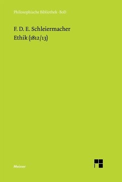 Ethik (1812/13) - Schleiermacher, Friedrich Daniel Ernst