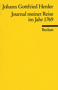 Journal meiner Reise im Jahr 1769 (Reclams Universal-Bibliothek)