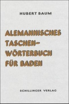 Cover Alemannisches Taschenwörterbuch für Baden