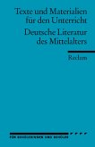 Deutsche Literatur des Mittelalters