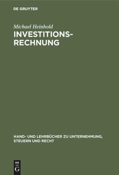 Investitionsrechnung - Heinhold, Michael