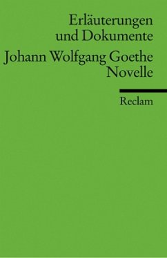 Cover Johann Wolfgang Goethe 'Novelle'