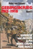 Karnische und Julische Alpen, Monte Grappa, Piave, Isonzo / Gebirgskrieg 1915-1918 Bd.3