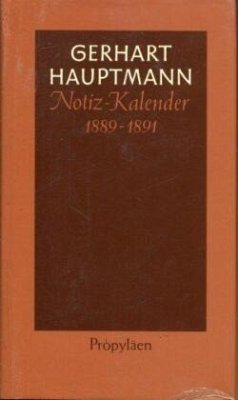 Notiz-Kalender 1889 bis 1891 - Hauptmann, Gerhart