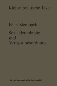 Sozialdemokratie und Verfassungsverständnis - Steinbach, Peter