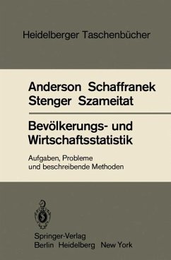 Bevölkerungs- und Wirtschaftsstatistik - Anderson, O.;Schaffranek, M.;Stenger, H.