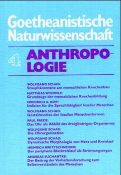 Cover Anthropologie / Goetheanistische Naturwissenschaft Bd.4