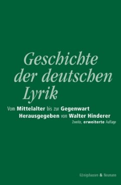 Geschichte der deutschen Lyrik - Hinderer, Walter (Hrsg.)