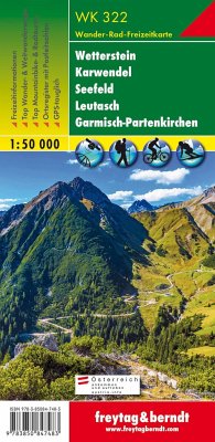 Freytag & Berndt Wander-, Rad- und Freizeitkarte Wetterstein, Karwendel, Seefeld, Leutasch, Garmisch-Partenkirchen