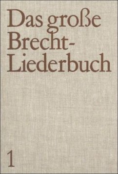 Das große Brecht-Liederbuch, 3 Teile - Brecht, Bertolt