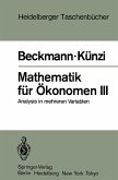 Mathematik für Ökonomen III