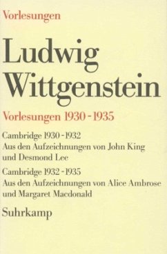 Vorlesungen 1930-1935 - Wittgenstein, Ludwig