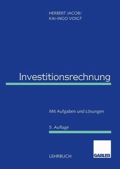 Investitionsrechnung - Jacob, Herbert;Voigt, Kai-Ingo