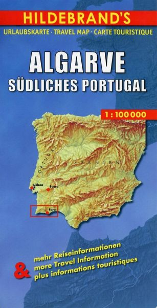 Hildebrand S Urlaubskarte Algarve Sudliches Portugal Algarve Southern Landkarten Portofrei Bei Bucher De
