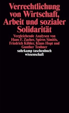 Verrechtlichung von Wirtschaft, Arbeit und sozialer Solidarität