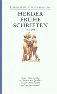 Werke. 10 in 11 Bänden / Werke Bd.1 - Herder, Johann Gottfried