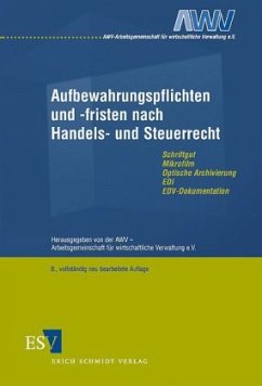Cover Aufbewahrungspflichten und -fristen nach Handels- und Steuerrecht