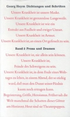 Dichtung und Schriften Bd. 2: Prosa und Dramen / Dichtungen und Schriften, 4 Bde. 2 - Schneider, Karl Ludwig;Schmigelski, Carl