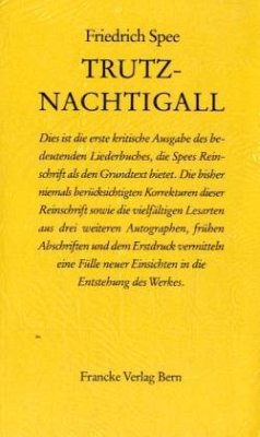 Trutz-Nachtigall (1649) - Spee, Friedrich von