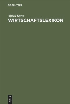 Wirtschaftslexikon - Kyrer, Alfred