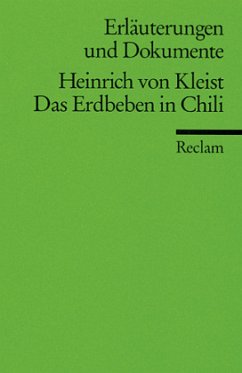 Cover Heinrich von Kleist 'Das Erdbeben in Chili'