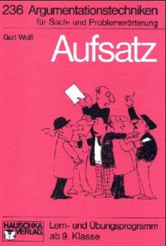 Cover Aufsatz - Argumentationstechniken für Sach- und Problemerörterung