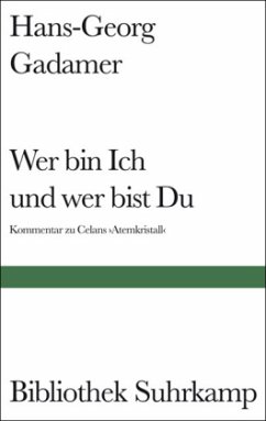 Wer bin Ich und wer bist Du? - Gadamer, Hans-Georg