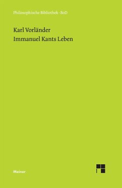 Immanuel Kants Leben - Vorländer, Karl