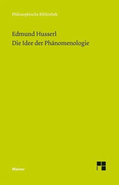 Die Idee der Phänomenologie - Husserl, Edmund